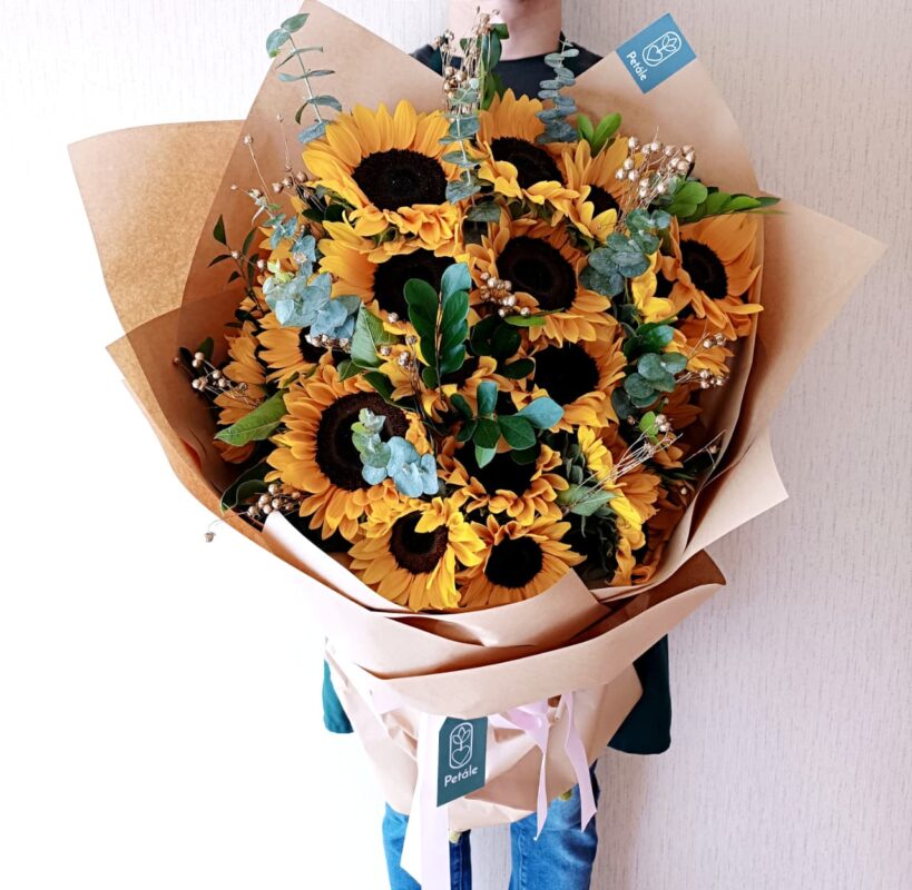 ramo de girasoles