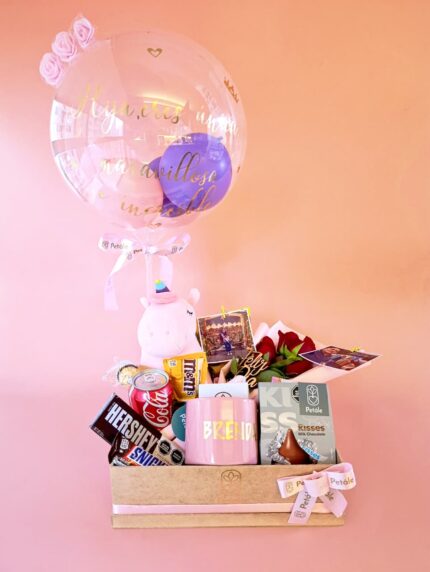 bandeja personalizada de rosas