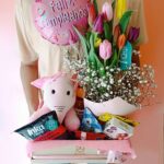 bandeja personalizada de tulipanes